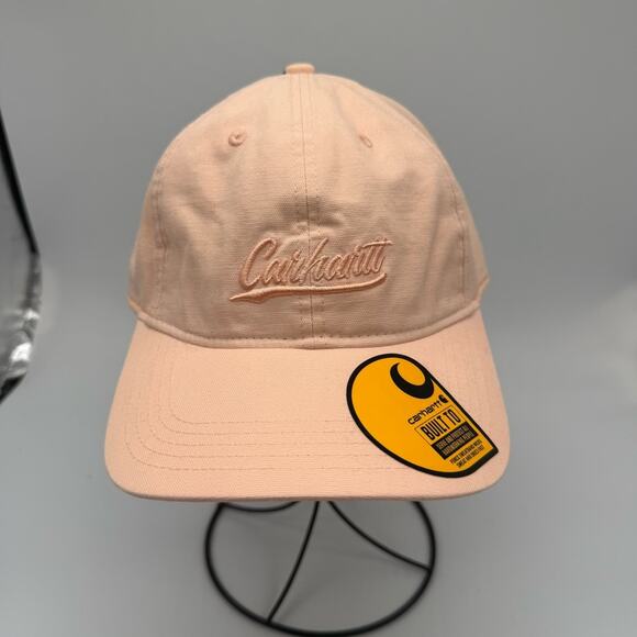 Carhartt Light Peach Baseball Cap, Adjustable Strap Closure. Embroidered Logo - Picture 2 of 9